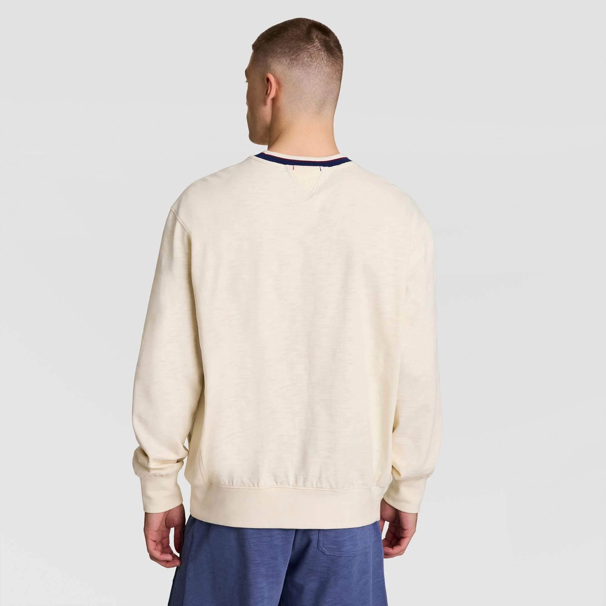 Modern Retro Washed Crew Sweatshirt, C Logo - Image 2