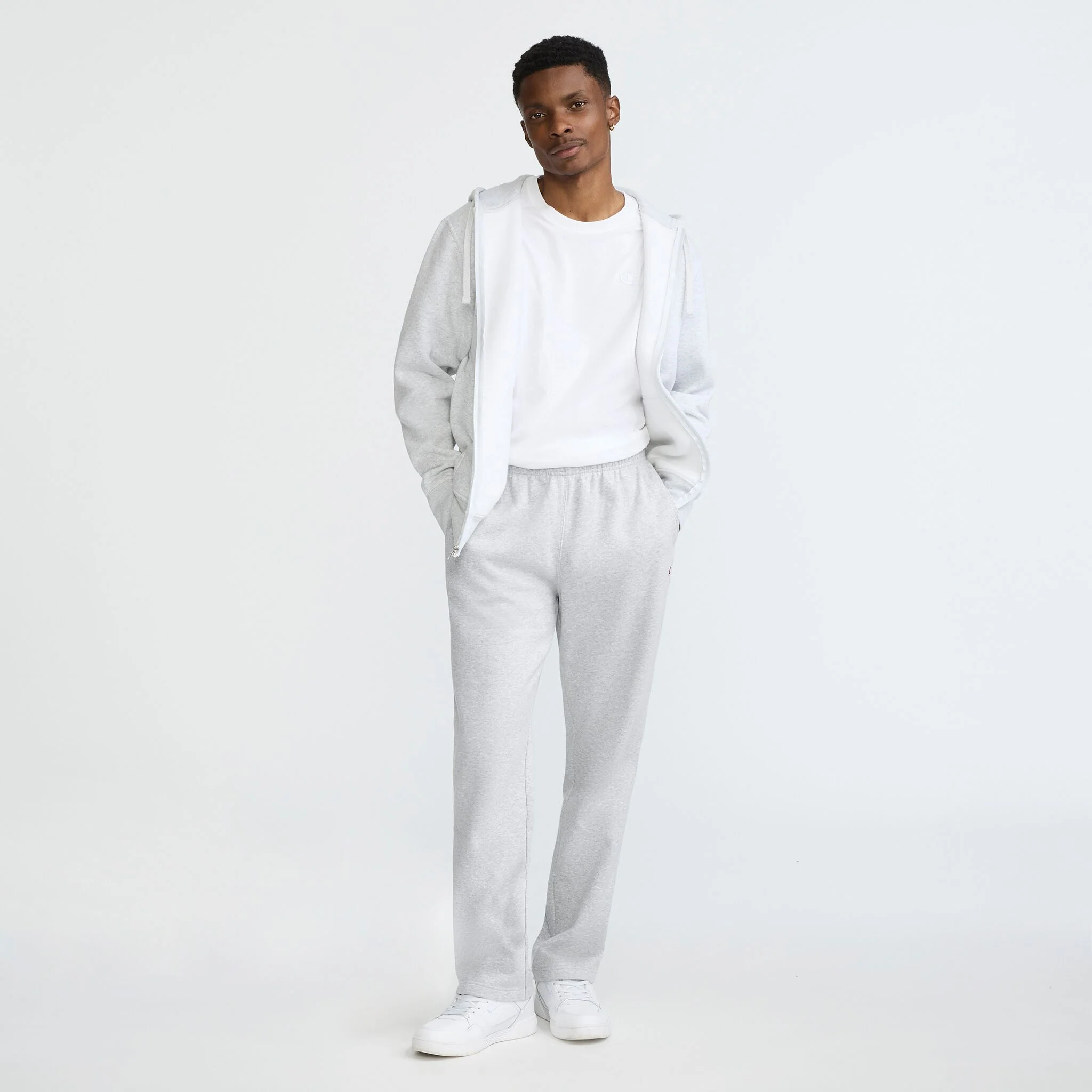Powerblend Sweatpants, Open Hem, C Logo - Image 5