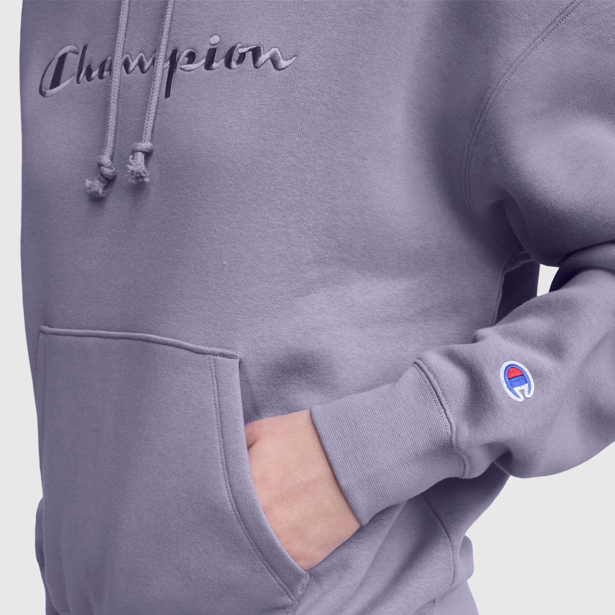 Powerblend Hoodie, Tonal Script Freshman - Image 4