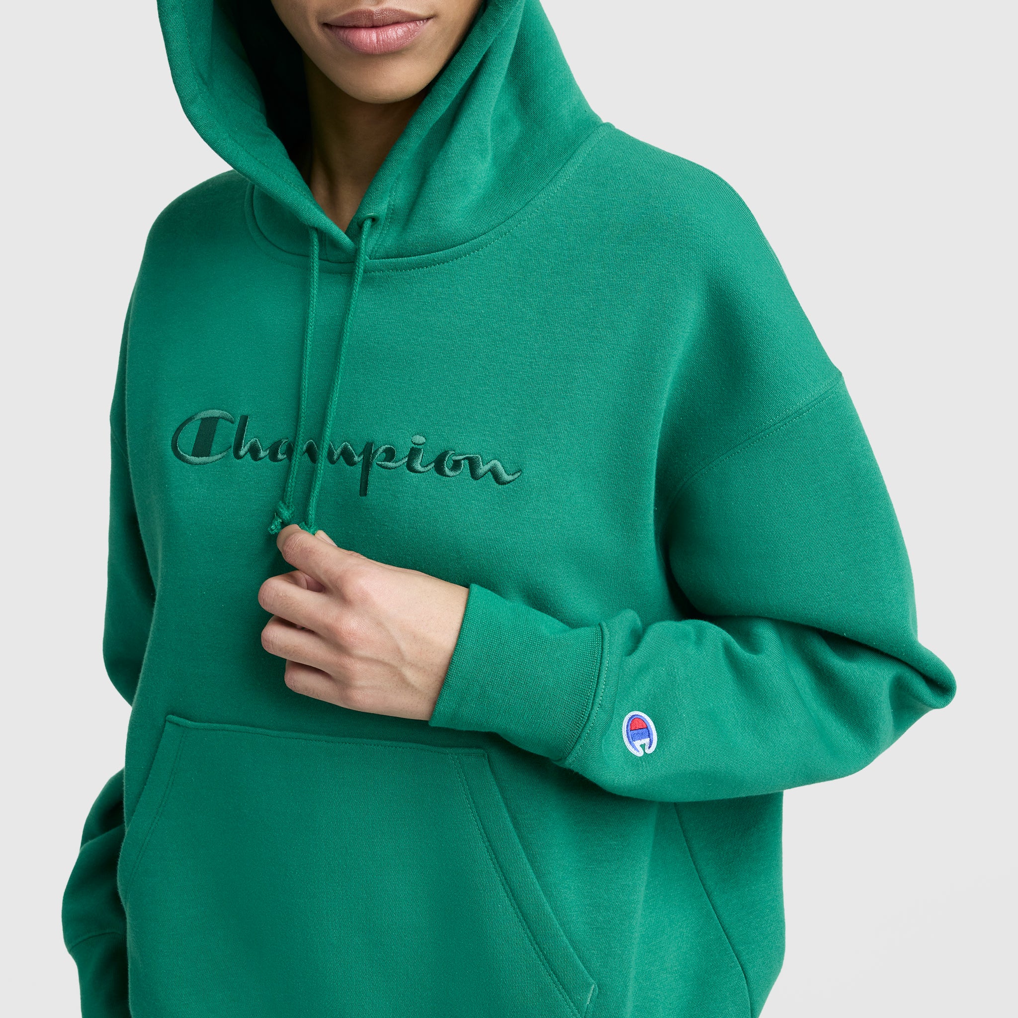 Powerblend Hoodie, Tonal Script Freshman - Image 4